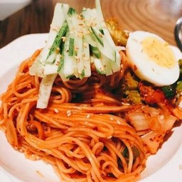 Kimchi Noodle กิมจิสปาเก็ตตี้เย็น+ไข่