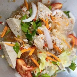 ยำวุ้นเส้นหมูสับหมูยอ