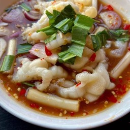 ยำเล็บมือนาง + หมูยอ