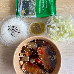 เซ็ทแซลกุ้งดองซีอิ๊วเกาหลี