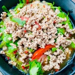 ยำวุ้นเส้นหมูสับ