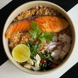 Spicy Mixed Rice With Salmon