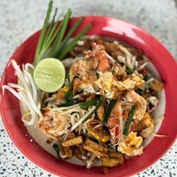 ผัดไทยกุ้งสด
