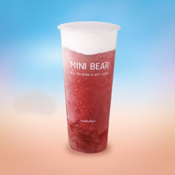 ชาองุ่นแดงเนื้ออโลเวร่าปั่นครีมชีส