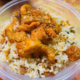 ข้าวผัดน้ำพริกกาดหมู