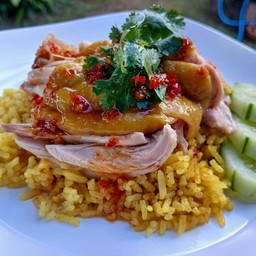 ข้าวหมกไก่สูตรป๋อมโต๊ะเดียว