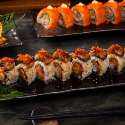 ปลาไหล กุ้งเทม โรล