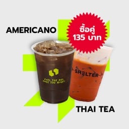 [เซตสุดฮิต] Iced Americano + Thai Milk Tea