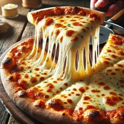 พิซซ่าหน้าแฮมและไส้กรอก 1 ชิ้น