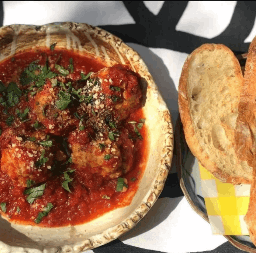 Set porkball With ciabatta bread slices 4