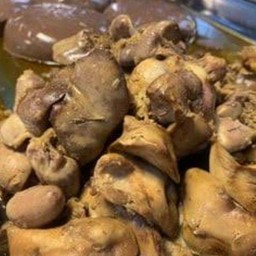 เครื่องในไก่ต้มน้ำปลา(พวงละ)