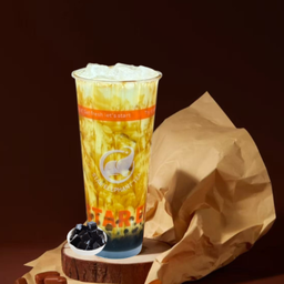 นมสดเฉาก๊วยบราวน์ชูการ์ Brown sugar grass jelly