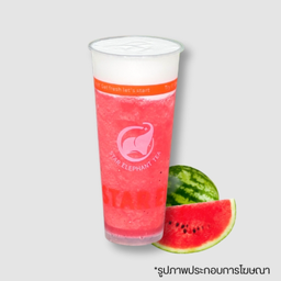 ชาแตงโมปั่นครีมชีส Watermelon smoothie with creamcheese
