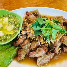 ไส้อ่อนทอดกระเทียม