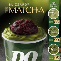 บลิซซาร์ด® มัทฉะ ถั่วแดง ระดับความเข้มผงชา 120 % (เข้มข้น)