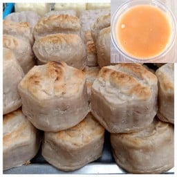 เผือกทิพย์ปิ้งราดน้ำกะทิ