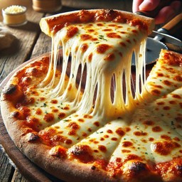 พิซซ่าหน้าแฮมและปูอัด 1 ชิ้น