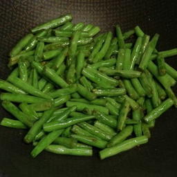 ถั่วแขกผัดเต้าซี่ (ไม่ใส่เนื้อสัตว์)