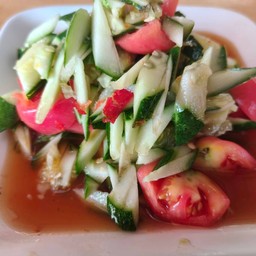 ตำแตงไทย(ไม่ใส่ปู)