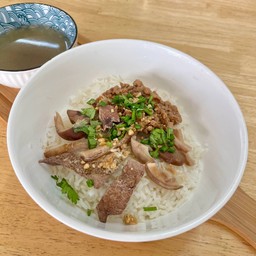 ข้าวต้มแห้ง+พร้อมน้ำซุป