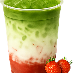 มัทฉะนมสดสตรอเบอรี่