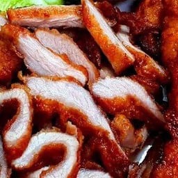 อยากกินหมูทอด ตลาดโต้รุ่งสะพานฟ้า รังสิต