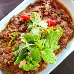 ลาบเนื้อ(คั่วสุก)