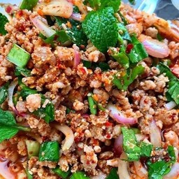 ลาบเนื้อสุก