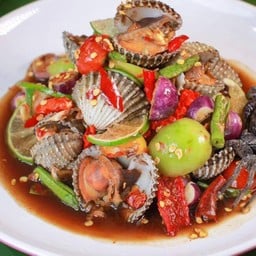 ตำเกาเหลาหอยแครง