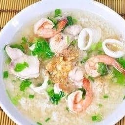 ข้าวต้มทรงเครื่อง ปลากะพง