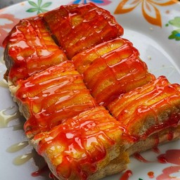 ปังปิ้ง สตรอว์เบอร์รี่-นม