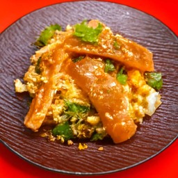 สุกี้หมึกกรอบแห้ง