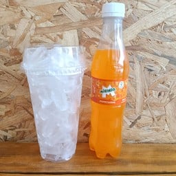 มิรินด้าน้ำส้ม+น้ำแข็ง