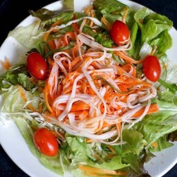 สลัดปูอัด ไข่กุ้ง