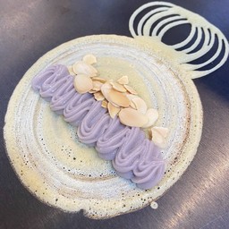 คัสตารด์เผือก+อัลมอนด์