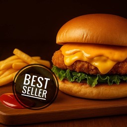 เมนูฮิต-ชีสเบอร์เกอร์+เฟรนช์ฟรายส์เล็ก