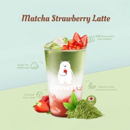 มัทฉะสตอเบอร์รี่ Matcha Strawberry Latte