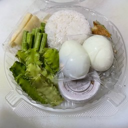 ชุดข้าวน้ำพริกเห็ดหอมเจ