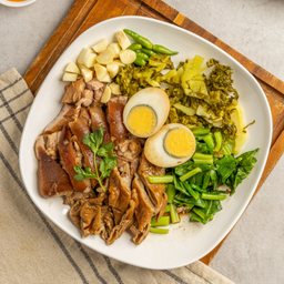 ขาหมูกับข้าว / Braised Pork Leg with Rice (A La Carte)