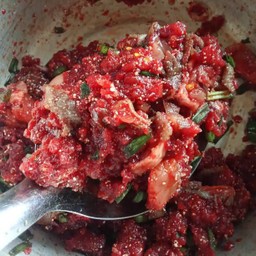 ลาบขม(ลาบเนื้อวัว)