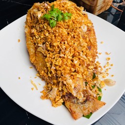 ปาทับทิมทอดกระเทียม