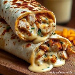 ม้วนไก่xกุ้งชีส
