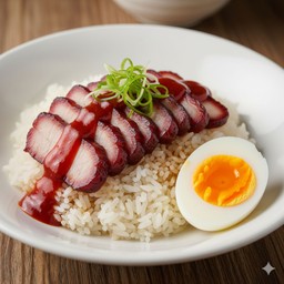 ข้าวหมูแดงล้วนฟรีไข่ 1แถม1