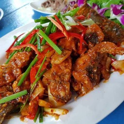 ผัดพริกเผาเนื้อปลา