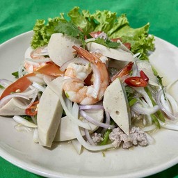 ยำหมูยอ+วุ้นเส้น