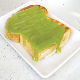 ปังปิ้งเนย สังขยาใบเตย