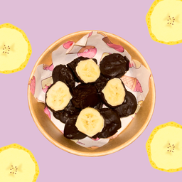 กล้วยเคลือบไวท์ช็อคและดาร์คช็อค