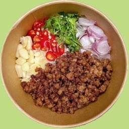 ข้าวขยำหมูสับ