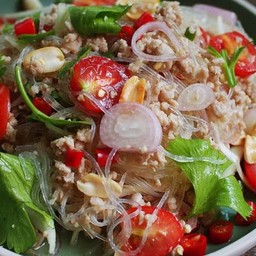 ยำวุ้นเส้นหมูสับ