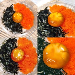 แซตมินิข้าวหน้าไข่ดอง ไข่กุ้ง สาหร่าย